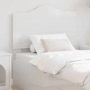 vidaXL Cabeceira Branco Brilhante 100 cm Madeira processada