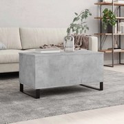 vidaXL Mesa de centro 90x44,5x45 derivados de madeira cinzento cimento