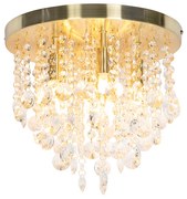 LED Candeeiro de teto inteligente dourado com vidro incl. 6 Wi-Fi G9 - Medusa Art Deco,Clássico / Antigo