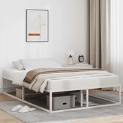 vidaXL Estrutura de cama sem colchão branco 120x200 cm metal
