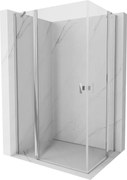 Mexen Mist Cabine de duche de abrir Duo 115 x 70 cm, transparente, cromado - 8A4-115-070-01-00