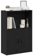 vidaXL Estante 60x24x85 cm derivados de madeira carvalho preto