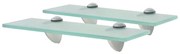 vidaXL Prateleiras flutuantes 2 pcs vidro 30x20 cm 8 mm