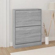 Sapateira 59x17x81 cm derivados de madeira sonoma cinza