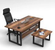 Conjunto de Mobiliário de Escritório MN07 – Nogueira e Antracite – Sec