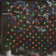 vidaXL Rede luzes de natal 4x4 m 544 luzes LED int/ext colorido