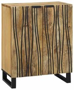 vidaXL Buffet - 60 x 33,5 x 75 cm, feito de madeira de manga maciça.