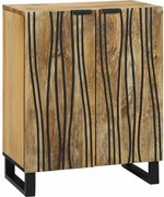 vidaXL Buffet Natural 60 x 33,5 x 75 cm Madeira de manga maciça