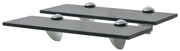 vidaXL Prateleiras flutuantes 2 pcs vidro 30x20 cm 8 mm