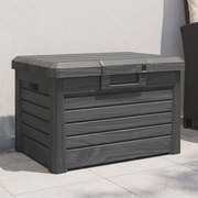 vidaXL Caixa para almofadões de exterior polipropileno antracite