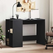 vidaXL Secretária 102x50x75 cm derivados de madeira preto