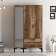 Roupeiro Kumsal RT – Nogueira – 120x47,5x201,4 cm