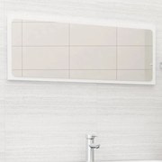 vidaXL Espelho de casa de banho 100x1,5x37 cm contraplacado branco