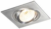 Foco embutido inteligente aço incl. WiFi GU10 inclinável - Lock 1