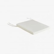 Almofada Quadrada 40x40 Cm Para Cadeira Em Poliéster Elton Gardénia Branco - Sklum