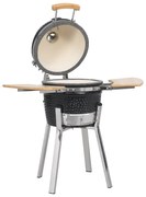 Churrasqueira Kamado fumadora de cerâmica 81 cm