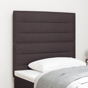 Cabeceira Design Linhas Marrom Escuro 100 cm Tecido
