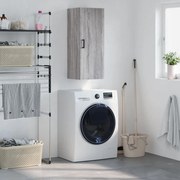 vidaXL Armário de parede 34,5x34x90 cm cinzento sonoma