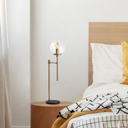 Candeeiro de Mesa Step – Dourado – 18 x 24 x 66 cm