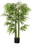 Bambú Artificial 140cm com Vaso Planta Artificial para Interior e Exte