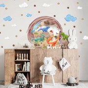 Autocolante de parede para crianças - Dragon Land