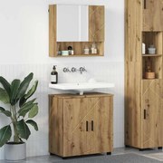 vidaXL Conjunto de Móveis para Banheiro 2 pcs Carvalho Artesanal