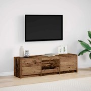 vidaXL Unidades de TV com gaveta Madeira Antiga 140 x 34 x 40 cm