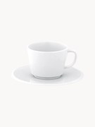 Chávenas de café com pires em porcelana artesanais Vitruv, 2 uni.