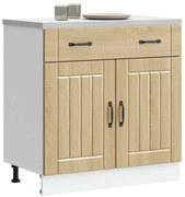 vidaXL Armário de cozinha baixo Lucca deriv. madeira carvalho sonoma