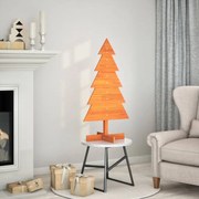 vidaXL Árvore de Natal decorativa 100 cm pinho maciço castanho-mel
