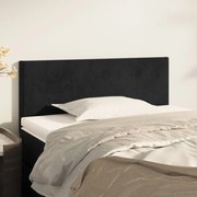 vidaXL Cabeceira de cama veludo 90x5x78/88 cm preto