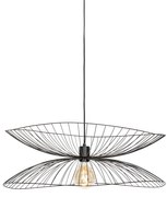 Candeeiro de suspensão design preto 66cm - Pua Design