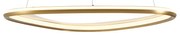 LED Candeeiro suspenso de design dourado com regulação de intensidade de 3 níveis - Organico Design