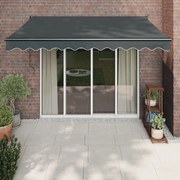 vidaXL Toldo retrátil automático 3x2,5 m antracite