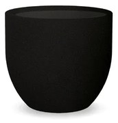 Vaso de flores colorido redondo Polietileno CASA, JARDIM, RESTAURANTE, BAR AZALEA 50 (ø50 x 41cm) - Preto