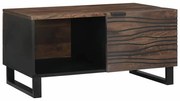 vidaXL Mesa de Centro 80 x 50 x 40 cm - Madeira Sólida de Mangueira e Engenharia