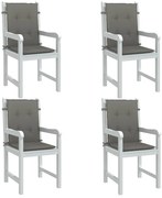 vidaXL Almofadões lombares cadeiras 4pcs 100x50x4 cm mesclado tecido