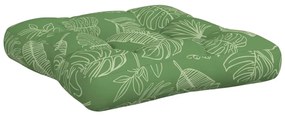 Almofadões p/ móveis paletes 2 pcs tecido oxford padrão folhas