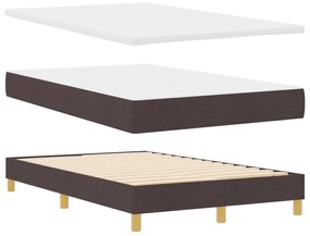 Cama Box Spring com Colchão Castanha 120x200 cm Tecido