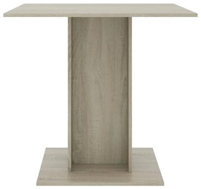 Mesa de jantar 80x80x75 cm contraplacado carvalho sonoma