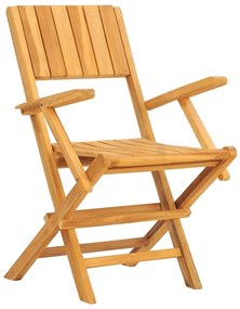 5 pcs conjunto de jantar p/ jardim madeira de teca maciça