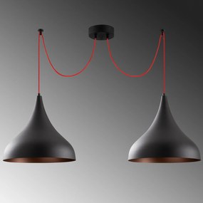Candeeiro Suspenso Berceste – Preto – 131 x 41 cm