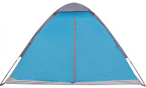 Tenda de campismo cúpula para 2 pessoas impermeável azul