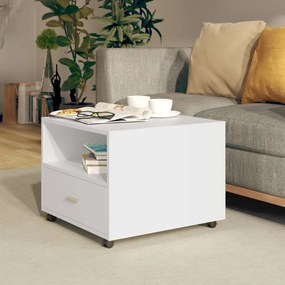 vidaXL Mesa de centro 55x55x40 cm derivados de madeira branco