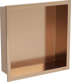 Mexen X-Wall-R prateleira embutida com flange 30 x 30 cm, cobre escovado - 19C0303010