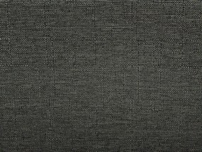 Cama de casal com arrumação em tecido cinzento escuro 180 x 200 cm LA ROCHELLE Beliani