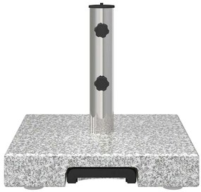 Base de Guarda-Chuva com Rodas com Pega Cinza Granito 29 kg Quadrada