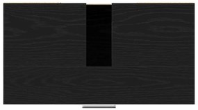 Armário de Banheiro vidaXL Preto Carvalho 60x32x54 cm Madeira Engenhar
