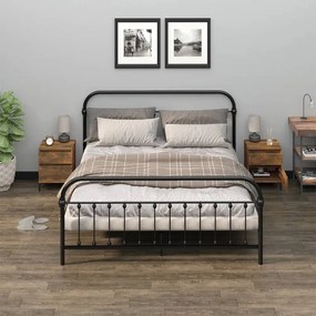 vidaXL Mesas de cabeceira 2 pcs 40x35x50 cm cor carvalho fumado