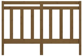 Cabeceira de cama 146x4x100 cm pinho maciço castanho mel